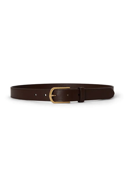 Lauren Ralph Lauren pasek damski skórzany brązowy 412P15694