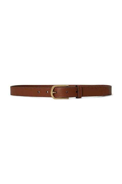 Lauren Ralph Lauren pásek dámský kožený hnědý 412P15694