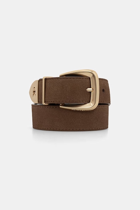 Calvin Klein pasek damski skórzany brązowy LV04F7114G