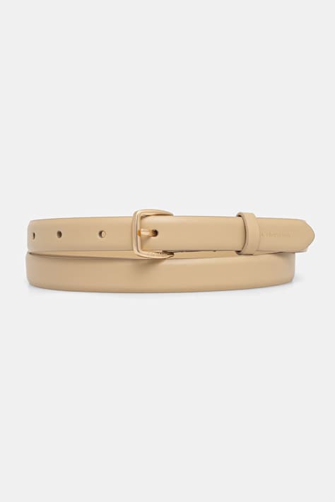 Calvin Klein pasek damski skórzany beżowy LV04F7111G