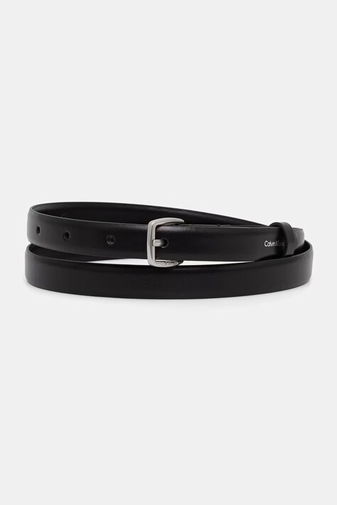 Calvin Klein pasek damski skórzany czarny LV04F7111G