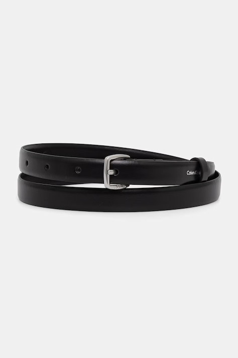 Calvin Klein pasek damski skórzany czarny LV04F7111G