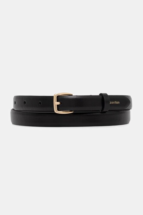 Calvin Klein pasek damski skórzany czarny LV04F7111G