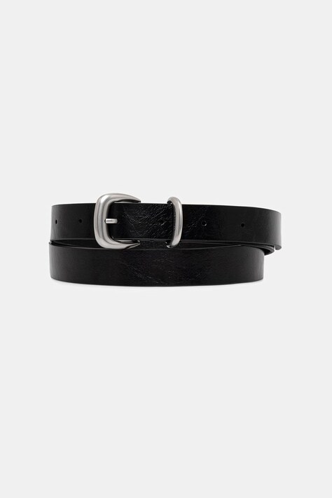 Calvin Klein pasek damski skórzany czarny LV04F7097G