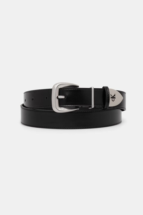 Calvin Klein pasek damski skórzany czarny LV04F7092G