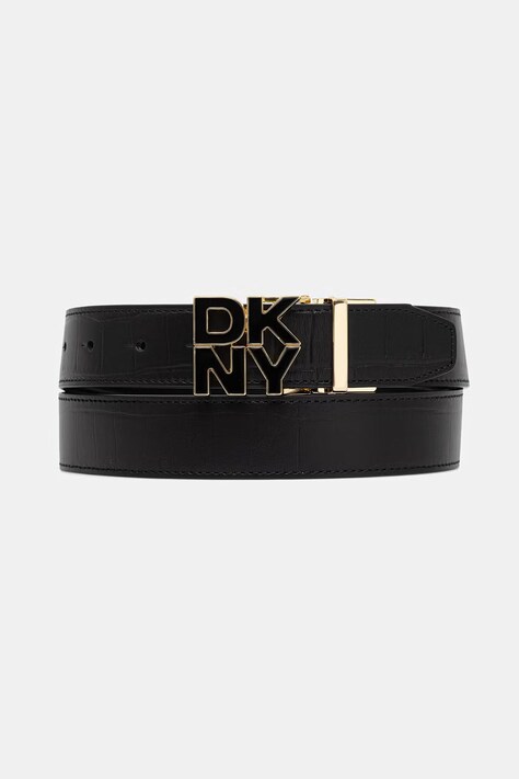 DKNY pasek dwustronny damski czarny R62IPS25