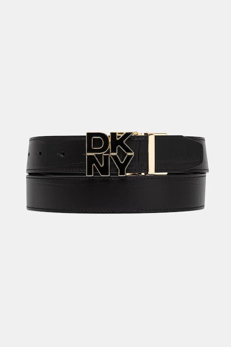 DKNY pasek dwustronny damski czarny R62IPS25
