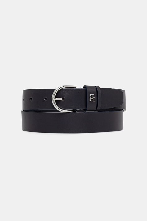 Tommy Hilfiger pasek damski skórzany granatowy AW0AW18688
