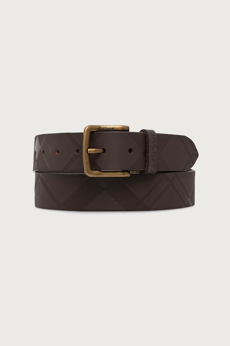 Barbour Pasek męski skórzany brązowy MAC0490