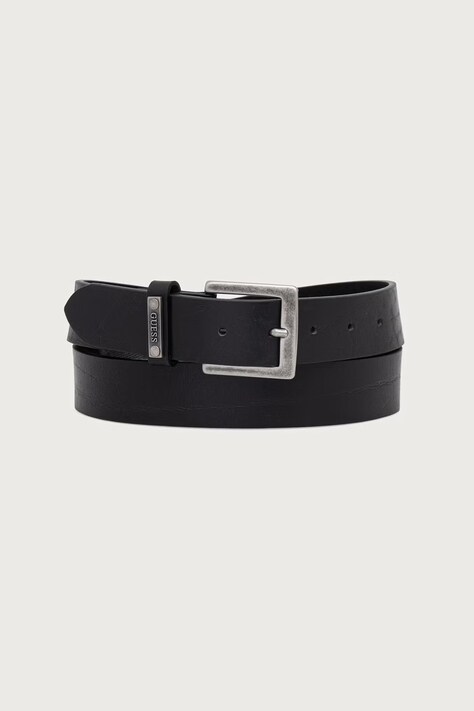 Guess Pasek męski skórzany czarny BM7963 P6435