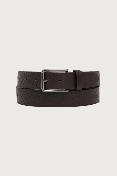Guess Pasek męski skórzany brązowy BM7950 P6335