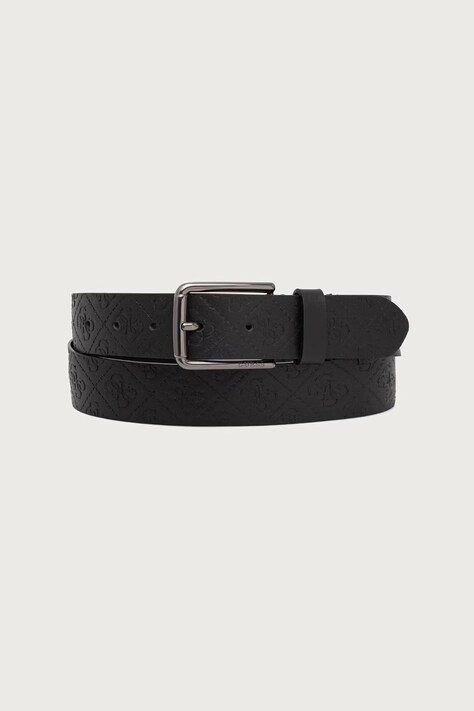 Guess Pasek męski skórzany czarny BM7950 P6335