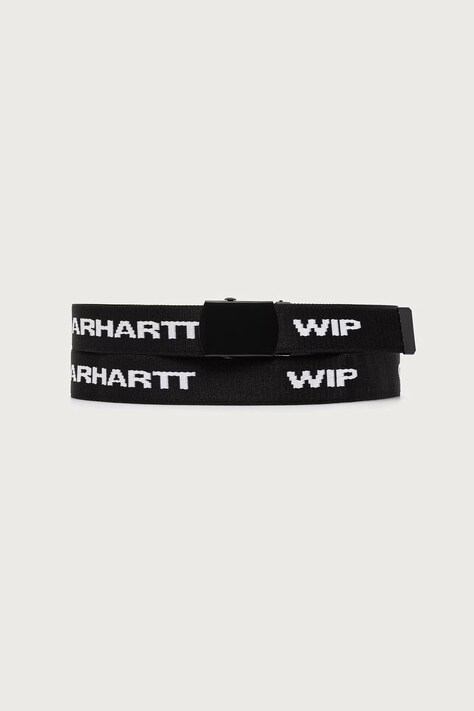 Carhartt WIP Chapter Script Belt curea pentru bărbați neagră I037074