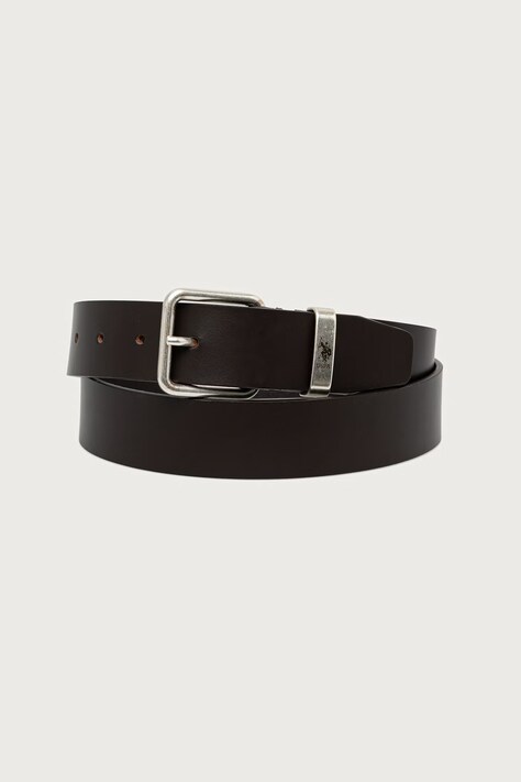 U.S. Polo Assn. Pasek męski skórzany SILVER LAKE H35 brązowy AIU4L2738MHA