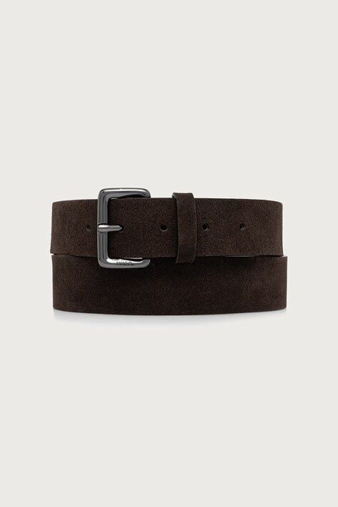 HUGO Cintura da uomo in camoscio Geraldo-Sd_Sz35 marrone 50572835