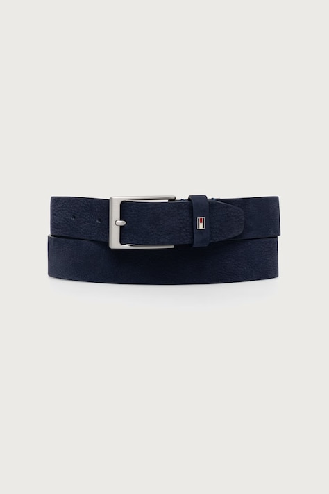 Tommy Hilfiger ζώνη ανδρική δερμάτινη σουέτ σκούρα μπλε AM0AM15047
