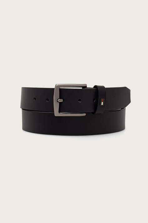 Tommy Hilfiger Ζώνη ανδρική δερμάτινη σκούρα μπλε AM0AM14814