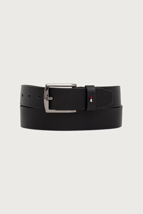 Tommy Hilfiger Pasek męski skórzany czarny AM0AM14814