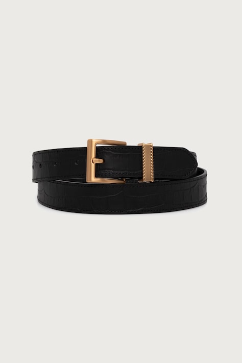 Tommy Hilfiger Cintura da uomo in pelle nera AM0AM14712