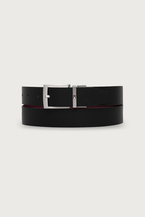 Tommy Hilfiger pasek dwustronny męski skórzany czarny AM0AM14566