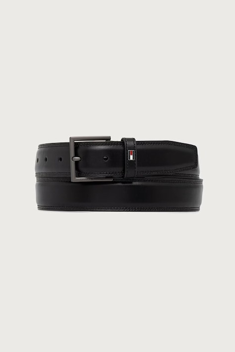 Tommy Hilfiger Cintura da uomo in pelle nera AM0AM14563