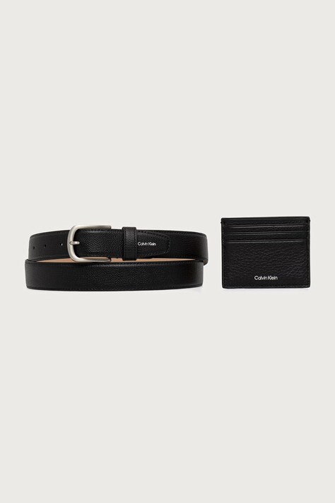 Calvin Klein Ζώνη ανδρική δερμάτινη μαύρη LV04D0020G