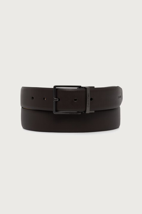 Calvin Klein Ζώνη διπλής όψης ανδρική δερμάτινη καφέ LV04D7147G