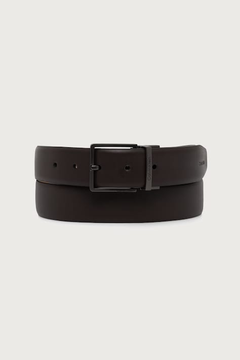 Calvin Klein Pasek dwustronny męski skórzany brązowy LV04D7147G