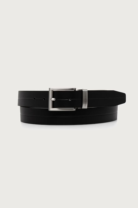 Armani Exchange opasok pánsky kožený čierny XM003049 AF26207