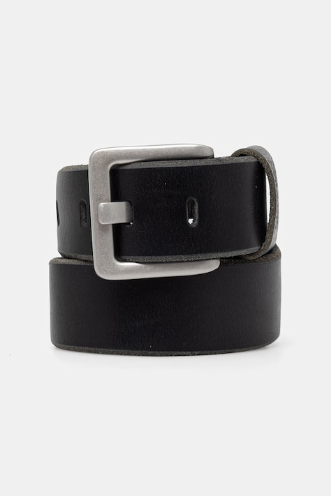Levi's ζώνη ανδρική δερμάτινη ARLO WIDE PRONG μαύρη 007YT