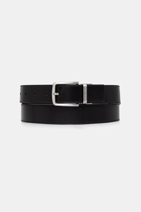 Emporio Armani pasek dwustronny męski skórzany czarny EM007172 AF29130