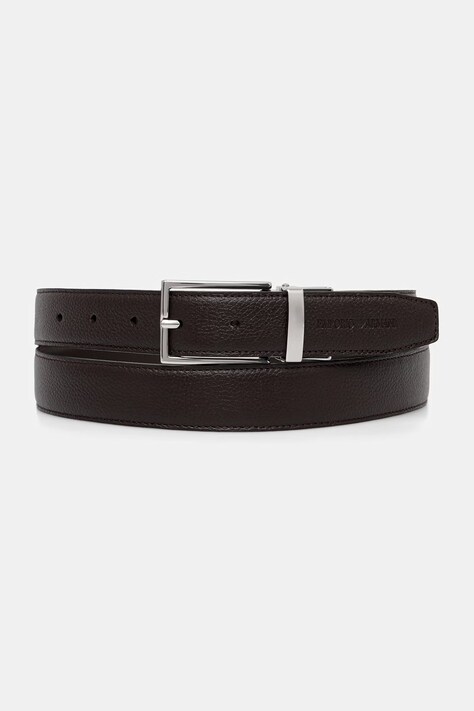 Emporio Armani pasek męski skórzany brązowy EM001598 AF14630