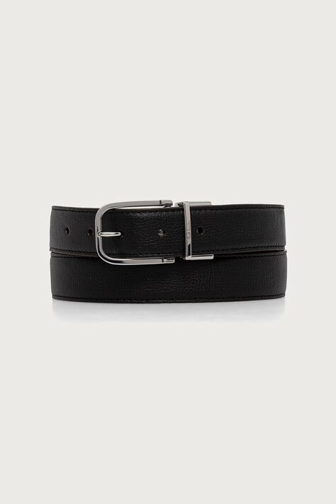 Paul Smith Pasek dwustronny męski skórzany czarny M1A-8309-WREVER
