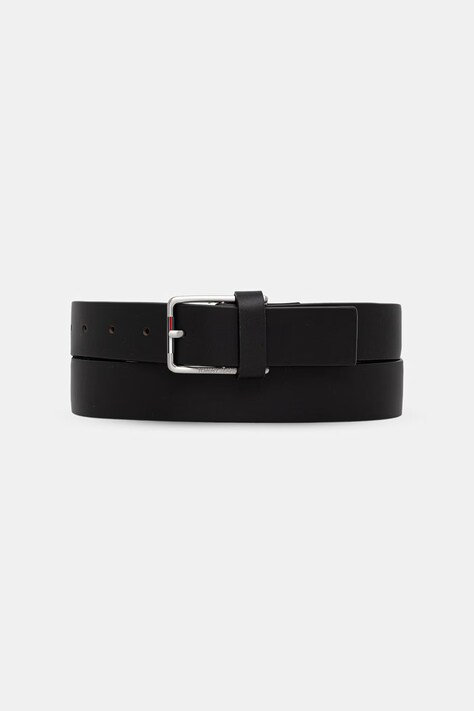 Tommy Jeans ζώνη ανδρική δερμάτινη μαύρη AM0AM14459