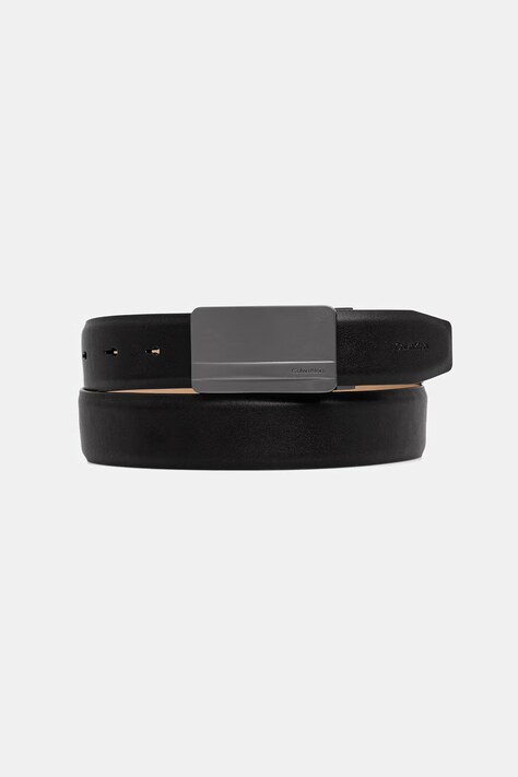 Calvin Klein pasek męski skórzany czarny LV04D7149G