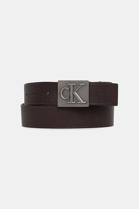 Calvin Klein pasek męski skórzany brązowy LV04D7111G