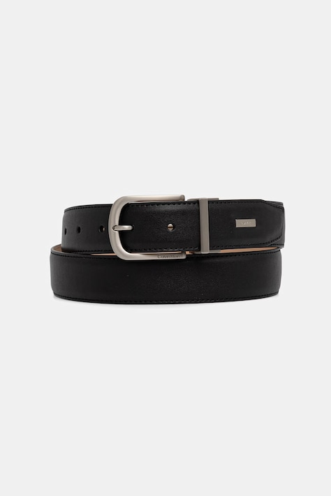 Calvin Klein pasek męski skórzany czarny LV04D7104G