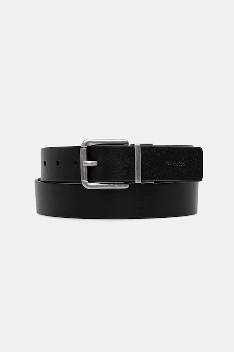 Calvin Klein pasek męski skórzany czarny LV04D7103G