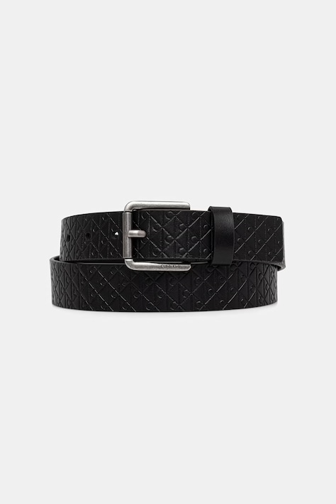 Calvin Klein pasek męski skórzany czarny LV04D7099G