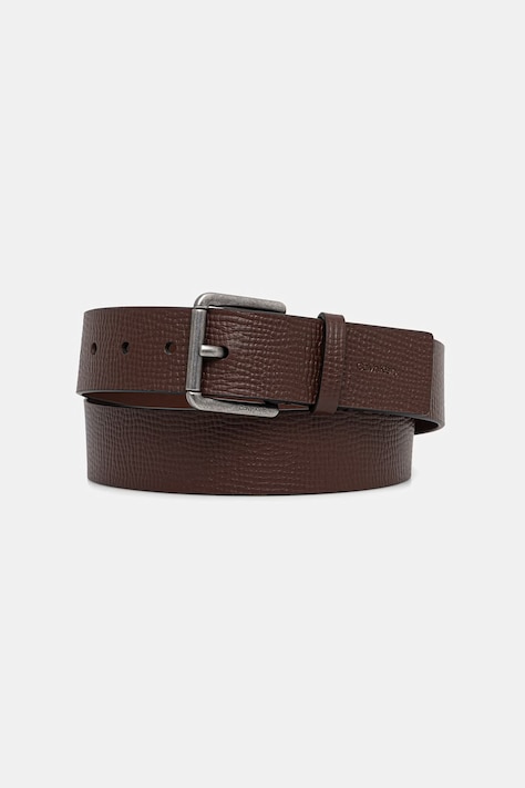 Calvin Klein pasek męski skórzany brązowy LV04D7098G