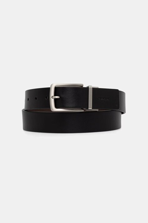 Calvin Klein pasek dwustronny męski skórzany brązowy LV04D7097G