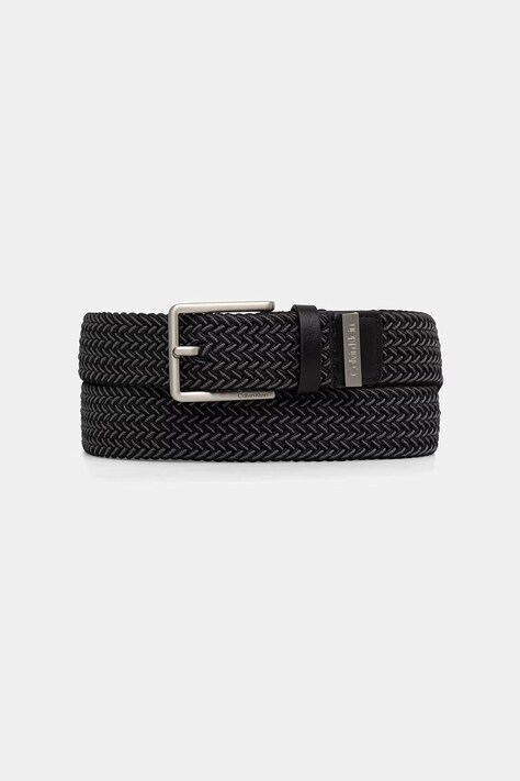 Calvin Klein pasek parciany męski czarny LV04D7094G