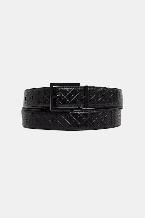 Calvin Klein pasek dwustronny męski skórzany czarny LV04D7059G