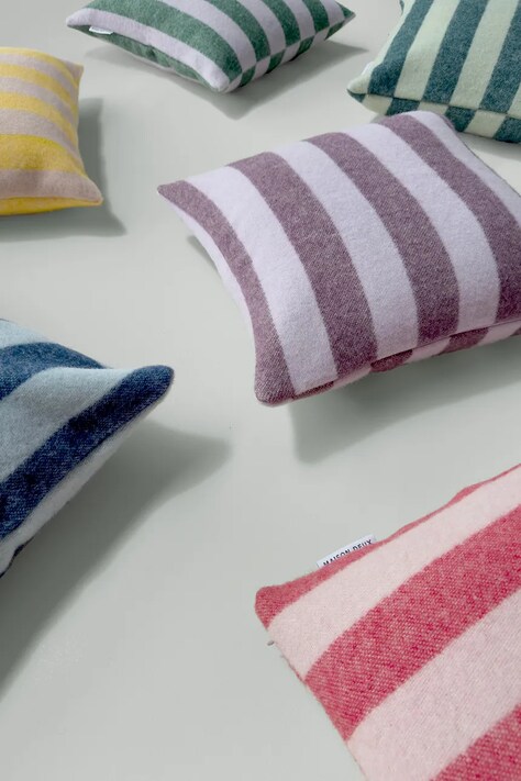 Maison Deux Poszewka na poduszkę dekoracyjna wełniana Candy Wrap XL