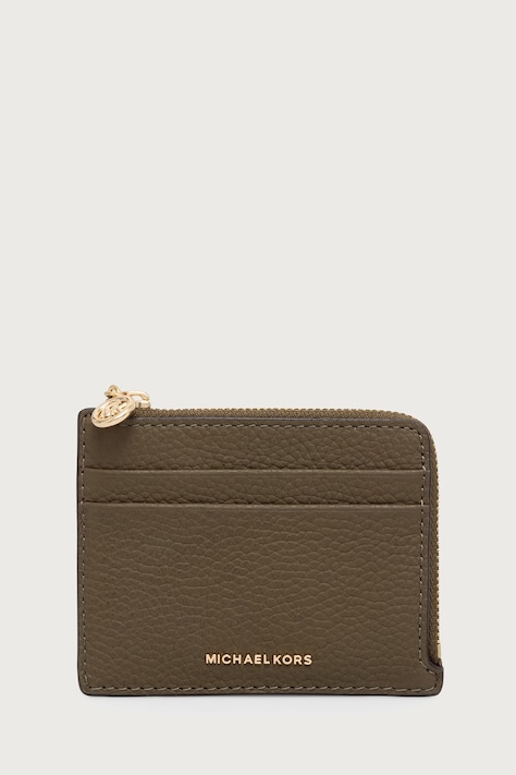 MICHAEL Michael Kors Etui na karty damskie skórzane zielone 32S6GJ6W1L