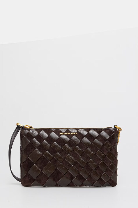 MICHAEL Michael Kors Сумка-конверт через плече жіноча замшева коричнева 32F6AJ6F6S