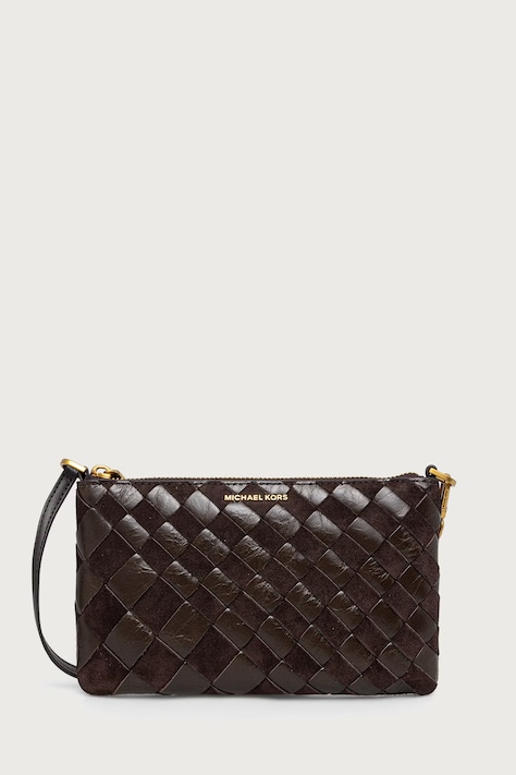 MICHAEL Michael Kors Kopertówka na ramię damska zamszowa brązowa 32F6AJ6F6S