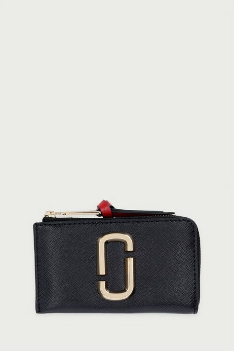 MARC JACOBS Novčanik za žene od kože THE TOP ZIP MULTI WALLET crni 2P6SMP022S01