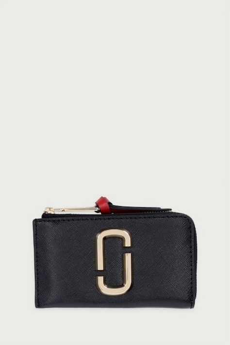 MARC JACOBS Novčanik za žene od kože THE TOP ZIP MULTI WALLET crni 2P6SMP022S01