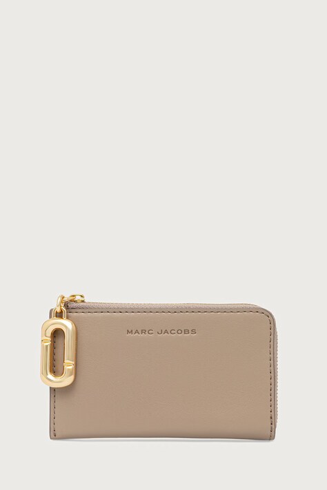 MARC JACOBS Portfel damski skórzany TOP ZIP MULTI WALLET beżowy 2P6SMP018S01